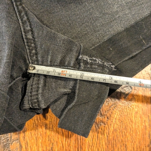 🌼Black Denim Shorts, Button Up, Women Size Medium - Picture 7 of 7